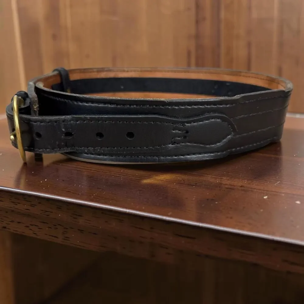 Safariland 146V Border Patrol Duty Belt Black Leather Brass Size 32 Gorpcore